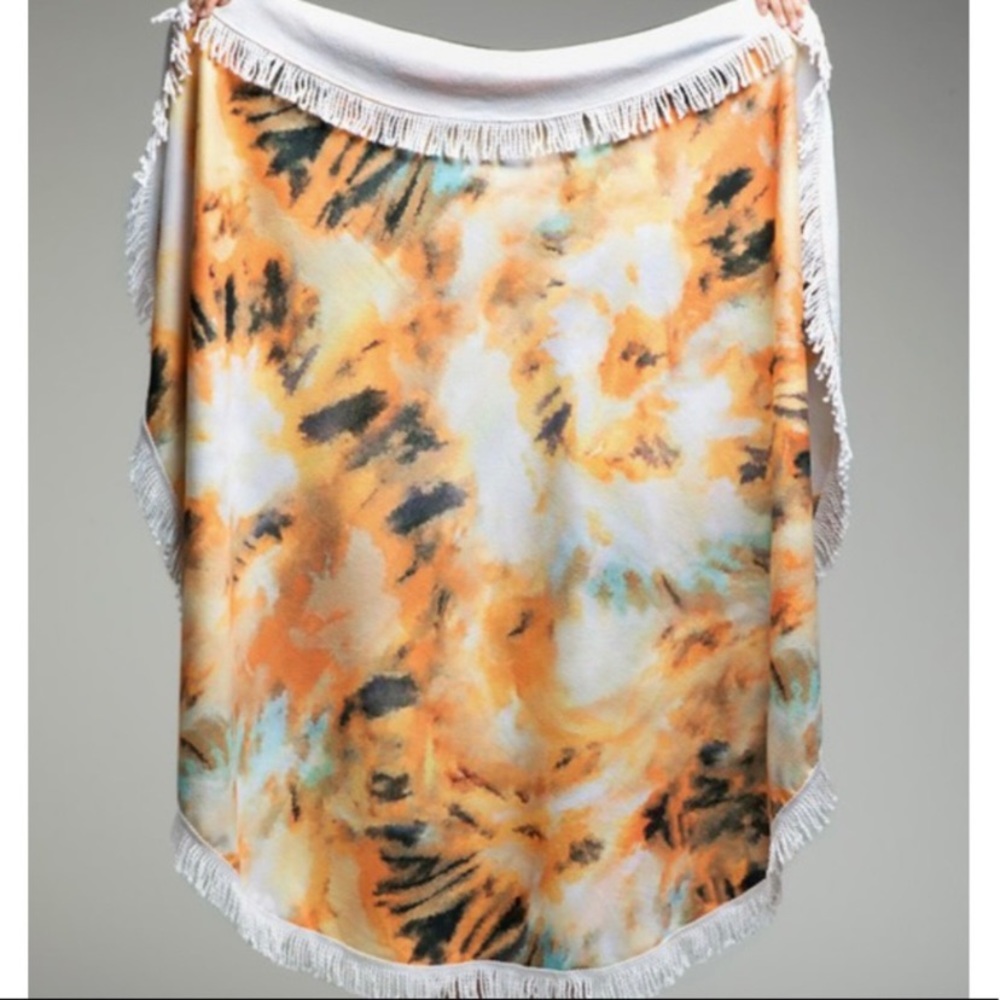 Ruggine Tye-Dye Round Beach Towel